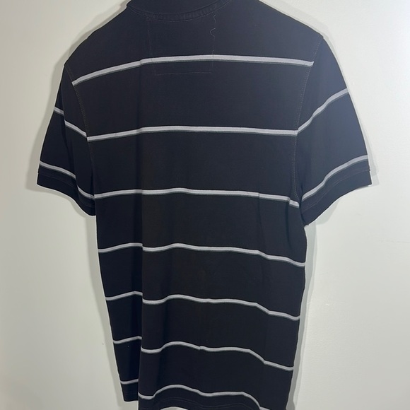 Banana Republic Brown and Gray Polo Shirt Classic Fit Short Sleeve Medium - Picture 5 of 7